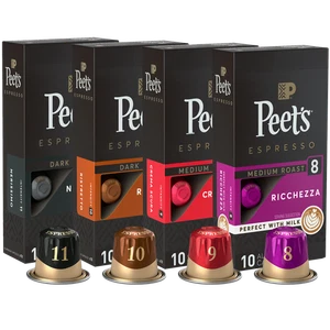 Peet's Espresso Compatibile W Nespresso Originale [80 Capsule Alluminio] Spedizione Gratuita - Foto 1 di 9