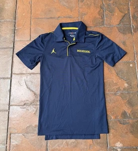Nike Air Jordan Michigan Wolverines On Field Polo Shirt Uomo XS - Foto 1 di 5