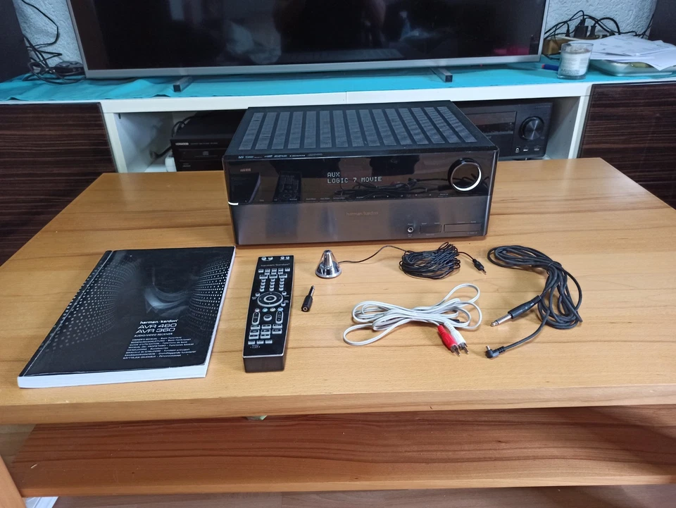 Harman Kardon AVR 360 7.1 AV Receiver schwarz Verstärker Dolby Digital gepflegt  - Bild 1 von 4