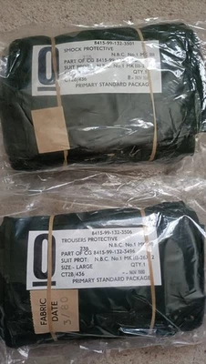 British Army NBC Suit No.1 Mk3 – Size Large , Smock & Trousers – Sealed & Unused - Image 1 of 4
