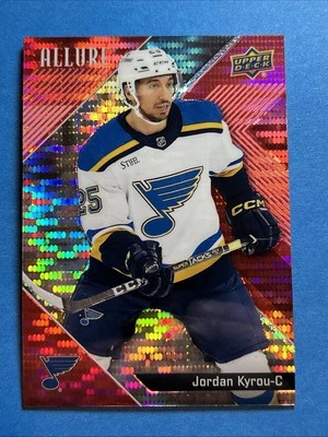 2024-25 Upper Deck Allure - Jordan Kyrou #76 Red Rainbow - Image 1 of 2