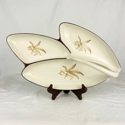 VTG Winfield China California PASSION FLOWER True Porcelain Serving Dish 1950s - Image 1 of 4