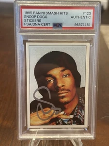 Snoop Dogg 1995 Panini Smash Hits #123 PSA/DNA Autographed Card - Picture 1 of 2