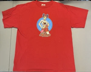 Vintage Hook-Ups Devil Girl Anime T-Shirt – XL – Red – Skate Y2K Graphic - Picture 1 of 5