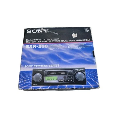 (NEW) Vintage Sony EXR-200 FM/AM Cassette Car Stereo - Image 1 of 4