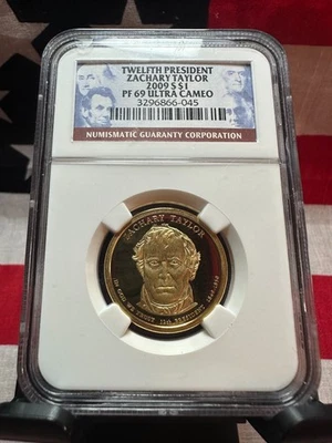 2009 ZACHARY TAYLOR PRESIDENTIAL - NGC - PF69 - ULTRA CAMEO - Image 1 of 4