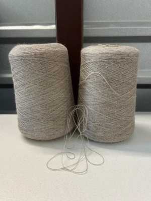 NEW HOPE YARNS Lot 2 Spool Cone LACE SOFT Peru Pure SUPER Baby Alpaca Yarn 2lb 4oz 1040gr 5014