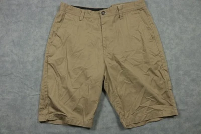 Volcom Shorts Mens 34 Khaki Chino Walkshort Repreve Stretch Casual Golf - Image 1 of 4