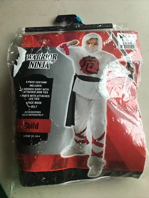 NINJA WARRIOR COSTUME - CHILD'S LARGE 12-14 - Image 1 of 4