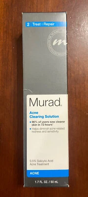 ¡NUEVO! MURAD SOLUCIÓN LIMPIADORA ACNÉ PASO 2 TRATAR REPARACIÓN 0.5% ÁCIDO SALICÍLICO 1.7 OZ Foto 1 de 4