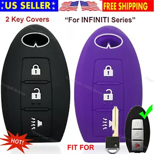 2 piezas Funda inteligente de silicona 3B Protector Soporte de entrada remota para Infiniti Key - Imagen 1 de 5