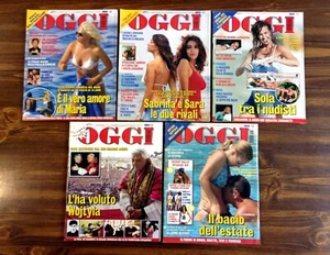 Lot of 5 OGGI French Magazine 2005 Cristina Parodi Dopo La Chemio Brooke Shields - Bild 1 von 23