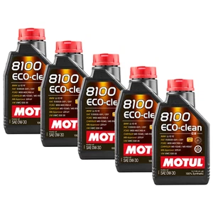 5 LITER MOTORÖL MOTUL 8100 ECO-CLEAN 0W30 C2 BMW FIAT 100% SYNTHETISCH API SP - Bild 1 von 3