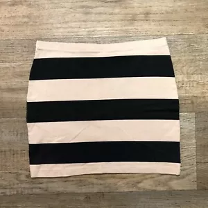 Divided by H&M Womens Striped Stretch Mini Skirt Size 6 - Picture 1 of 7