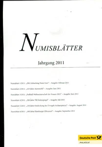 Sammlung Numisblätter - Jahrgang 2011- alle 6 Bl. mit Beschreibung  ( SA 29-3 ) - Picture 1 of 7