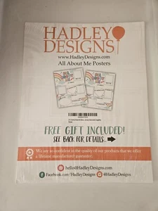 Hadley Designs 20 bunte All About Me Poster Neu - Bild 1 von 2