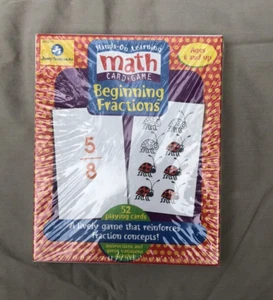Sealed Judy Instructor Hands-On Learning Math Card Game Beginning Fractions NEW - Picture 1 of 4