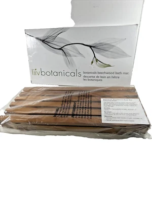 NUEVO STOCK ANTIGUO EN CAJA Alfombra de baño vintage Estate Avon Botanicals MADERA DE HAYA 14" X 21" Foto 1 de 4