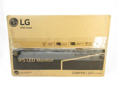 LG 22MP58VQ-P 22" DVI HDMI IPS LED Monitor - Black - Image 1 of 2