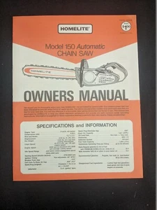 1970s HOMELITE Chainsaw Owner's Manual Booklet  - Picture 1 of 4