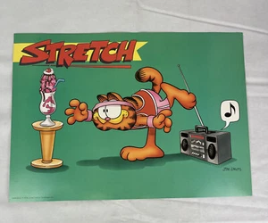 Vintage GARFIELD Cat Poster 1978 Jim Davis Argus 19" X 13.5” Exercise stretch - Picture 1 of 12