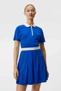J Lindeberg Women's Helga Golf DRESS GWSD08482 O316 Blue Small or Medium NEW NWT - Picture 1 of 14