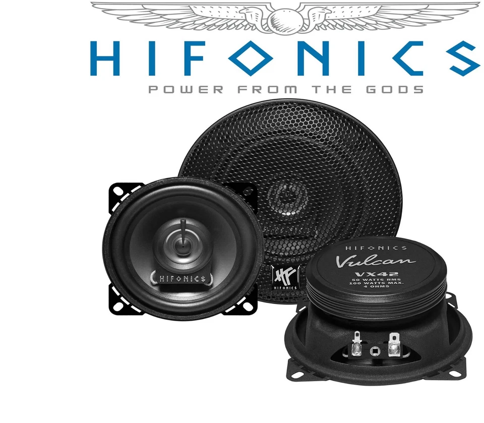 Hifonics Vulcan VX-42 10cm 2-Wege  Koaxial Lautsprecher 100Watt 100mm Auto Boxen - Bild 1 von 1