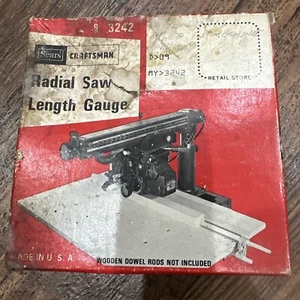 NOS Vintage Sears Craftsman Radial Saw Length Guage NO. 3242 - Picture 1 of 10