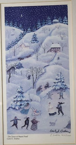 Carol J. Endres The Town of Hearts Pond Signed & Numbered Print Framed With COA - Picture 1 of 14