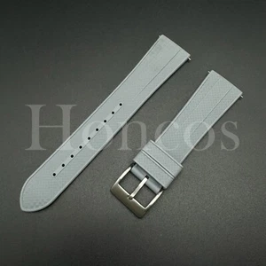 22MM FKM Soft Silicone Rubber Watch Band Strap Quick Release Fits for Omega GY - Picture 1 of 4