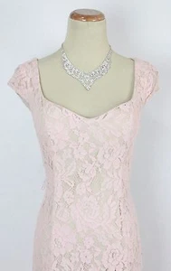 Neu mit Etikett Pailletten Herzen Abschlussball formelles Kreuzfahrtkleid GRÖSSE 11 Abendkleid $ 180 Spitze pink - Bild 1 von 12