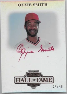 OZZIE SMITH 2012 PRESSPASS HALL OF FAME LEGENDS CERTIFIED AUTOGRAPH #24/40 - Picture 1 of 1