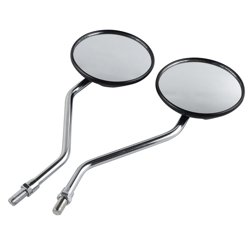 Espelho retrovisor cromado M10*1.25 para Yamaha AT1 AT2 AT3 CT-1 CT-2 DT1 DT2 DT3 - Imagem 1 de 4