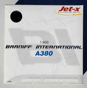 Jet-X / Dragon Wings 1:400 Airbus A380 Braniff N380BN 'Orange Jellybean' JX053 - Picture 1 of 17
