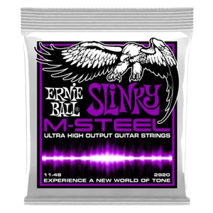 Ernie Ball M-Steel 2920 Power Slinky 11-48 Electric Guitar Strings 1-6 Packs - Picture 1 of 1