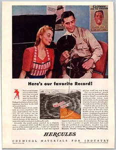 Orig.1940s WW11 Colour Print Ads(4)-Hercules Chemical Material, Dodge, Pullman.. - Picture 1 of 4
