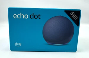 NEW Amazon Echo Dot 5th Generation Smart Speaker Blue Alexa Voice FREE SHIPPING! - Picture 1 of 6