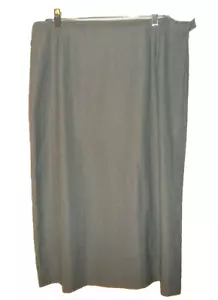 NWT, SOUTHERN LADY Grey w/Blue Stripes Career Skirt Polyester/Rayon Plus Size 18 - Picture 1 of 12