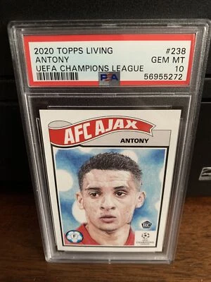 2020 Topps Living Set Antony Rookie Soccer Card #238 PSA 10 Gem Mint - Image 1 of 3