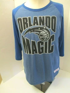NBA Orlando Magic Old Logo Spellout Men's Large Tailored Fit Tee Shirt W/Hip Tag - Picture 1 of 9