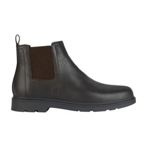 Geox Men's Chelsea Beatles Leather Spherica Boots With Elastic - Picture 1 of 7