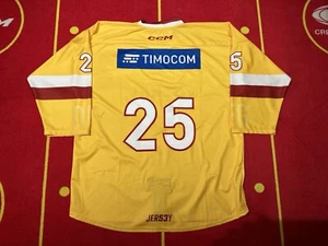 DEG Game Issued Trikot  „No Name“ #25 23/24 Auswärts/Gelb - Bild 1 von 1