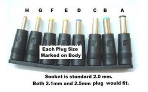 DC Stecker Adapter Universal Power Jack Buchse Konverter - Bild 1 von 2