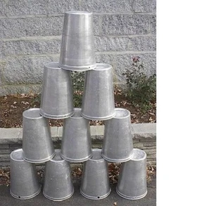 Menge 25 Ahornsirup Aluminium Saft Eimer Eimer GEBRAUCHSFERTIG ZUM SAMMELN VON SAFT!! - Bild 1 von 2
