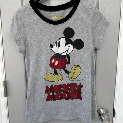 Camiseta Disney Mickey Mouse Juniors 15/17 XL Gris Jaspeado Foto 1 de 4
