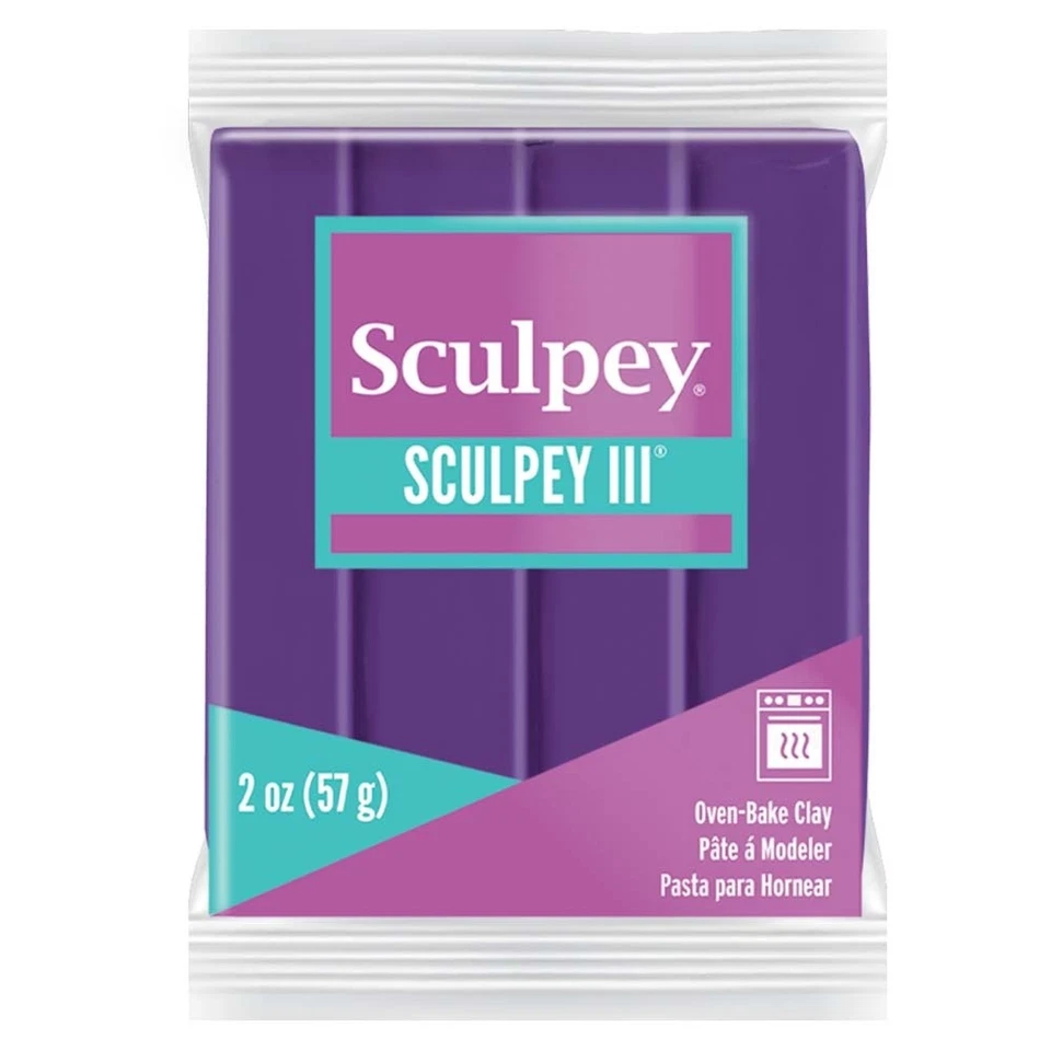 Polyform S302-513 Sculpey III полимерная глина 2 унц фиолетовый (5Pk) - Изображение 1 из 1