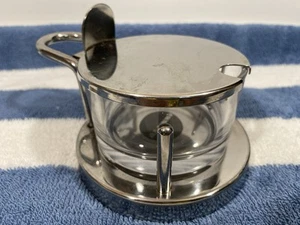 ALESSI 5071 Parmesan Cheese Cellar By Ettore Sottsass Glass Jar Canister - Picture 1 of 5