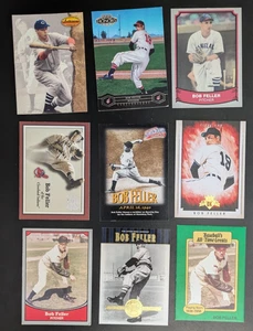 Hall of Famer Bob Feller 9-Card Lot - Cleveland Guardians - Picture 1 of 2