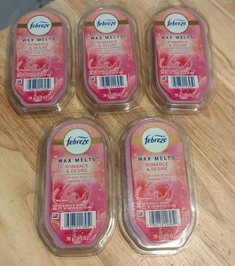 5 New Febreze Romance & Desire Scented Wax Melts Air Freshener, 30 cubes total - Picture 1 of 4