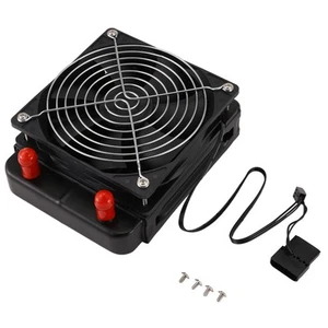 120mm 10 Pipe Water Cooling CPU Cooler Row Heat Exchanger Radiator with Fan2753 - Afbeelding 1 van 3